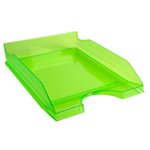 Picture of EXACOMPTA DESK TRAY CLEAR APPLE GREEN